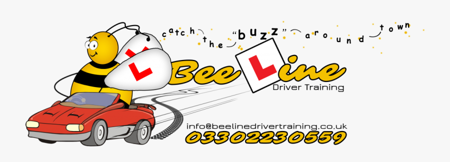 News Bee Line Training - Cartoon Car, Transparent Clipart