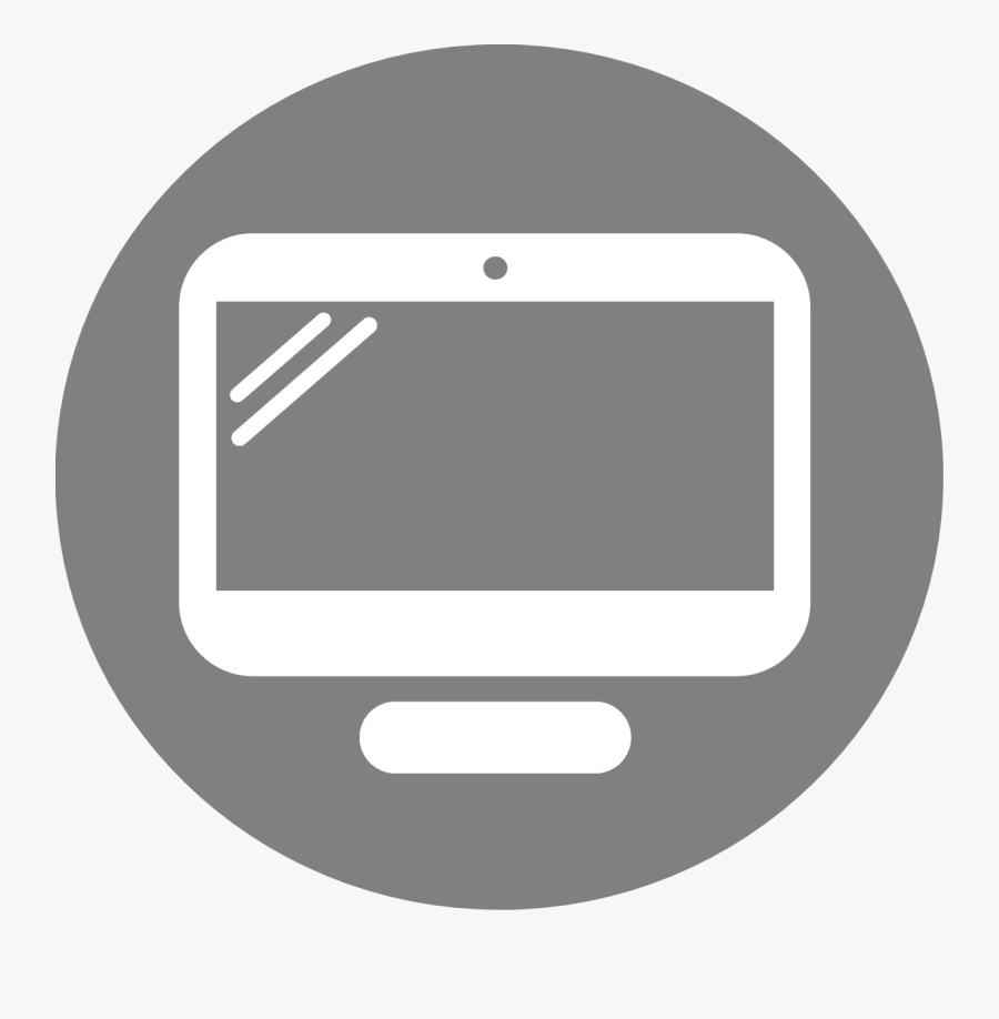 Transparent Computer Program Clipart - Computer Icon Grey Png, Transparent Clipart