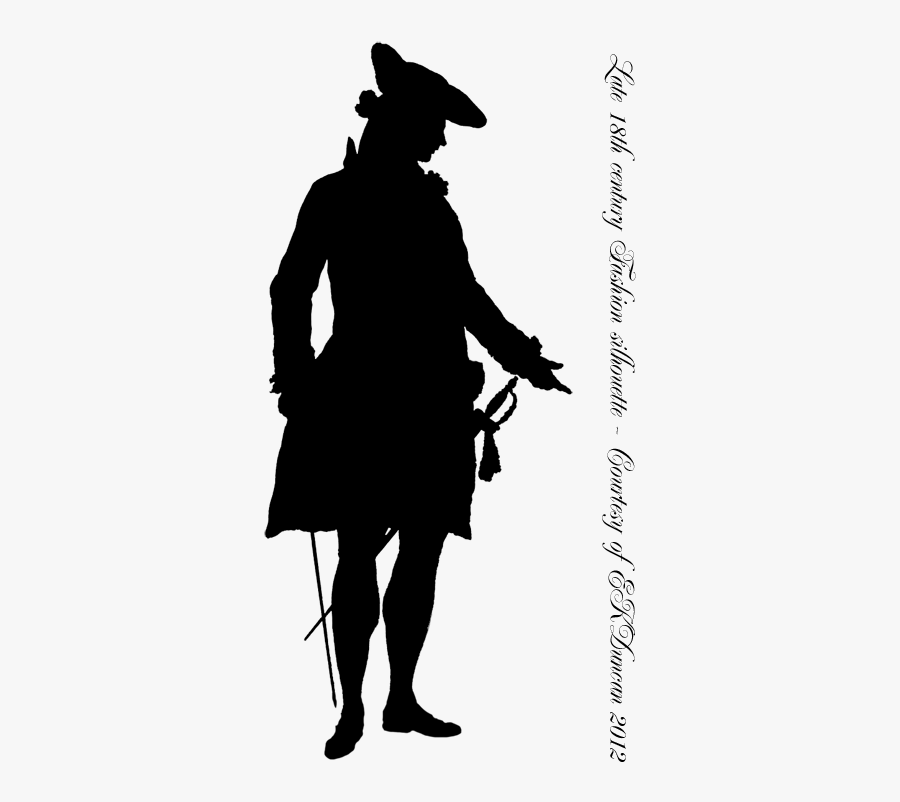 Revolutionary War Soldier Silhouette, Transparent Clipart