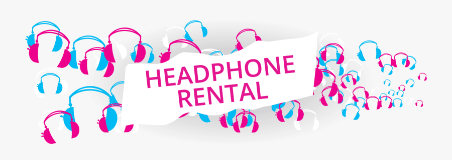 Plug & Play Silent Disco Headphones Rentals - Graphic Design, Transparent Clipart
