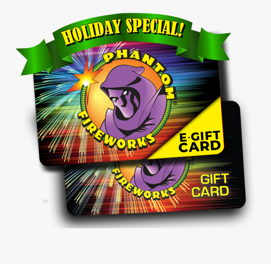 Gift Card - Phantom Fireworks, Transparent Clipart
