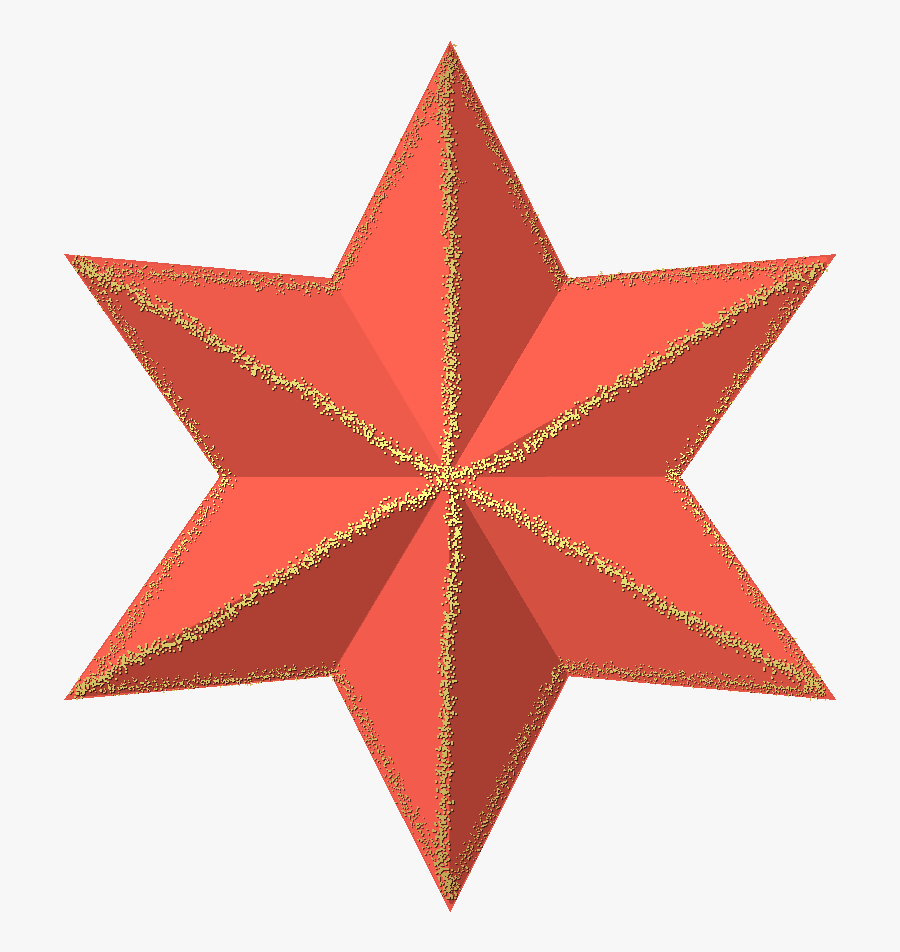 Transparent 3d Star Png - Star, Transparent Clipart