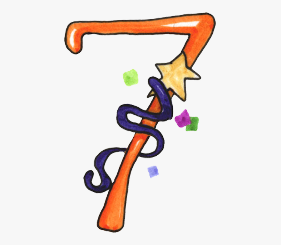 7th Birthday Clip Art - 7 Urodziny Clipart, Transparent Clipart