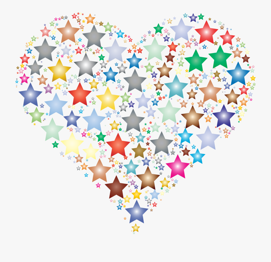 Heart Of Stars Transparent, Transparent Clipart