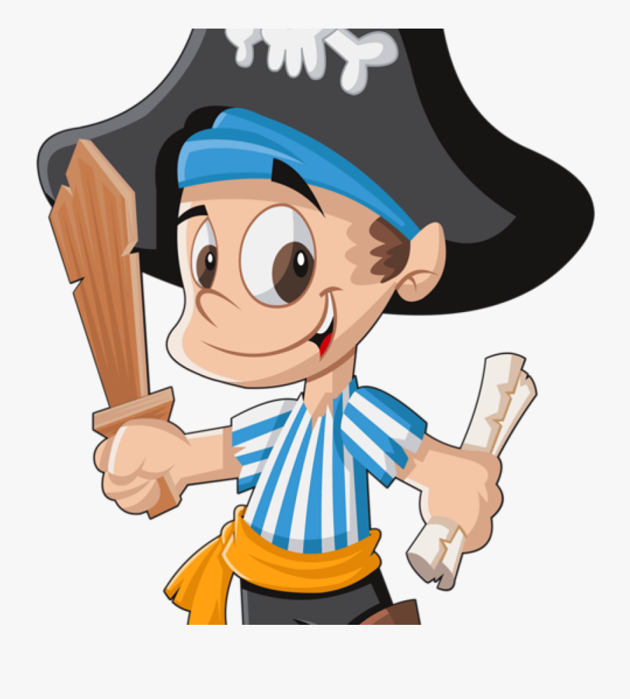 Transparent Kid Pirate Clipart - Piracy, Transparent Clipart