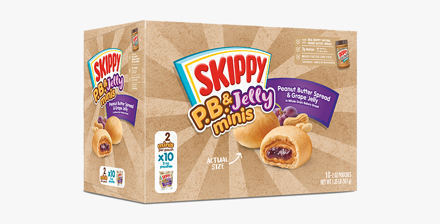 Skippy Peanut Butter And Jelly Minis, Transparent Clipart