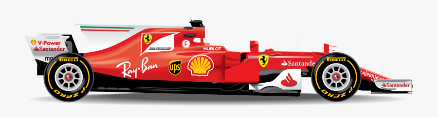Ferrari Clipart Formula - F1 Scuderia Ferrari Car , Free Transparent ...