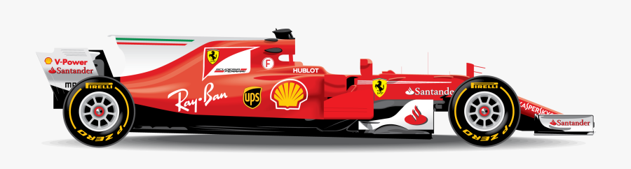 Ferrari Clipart Formula - F1 Scuderia Ferrari Car, Transparent Clipart