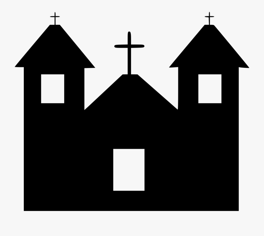 Building Haunted Home House Mansion Scary Spooky - Scary Black House Png, Transparent Clipart