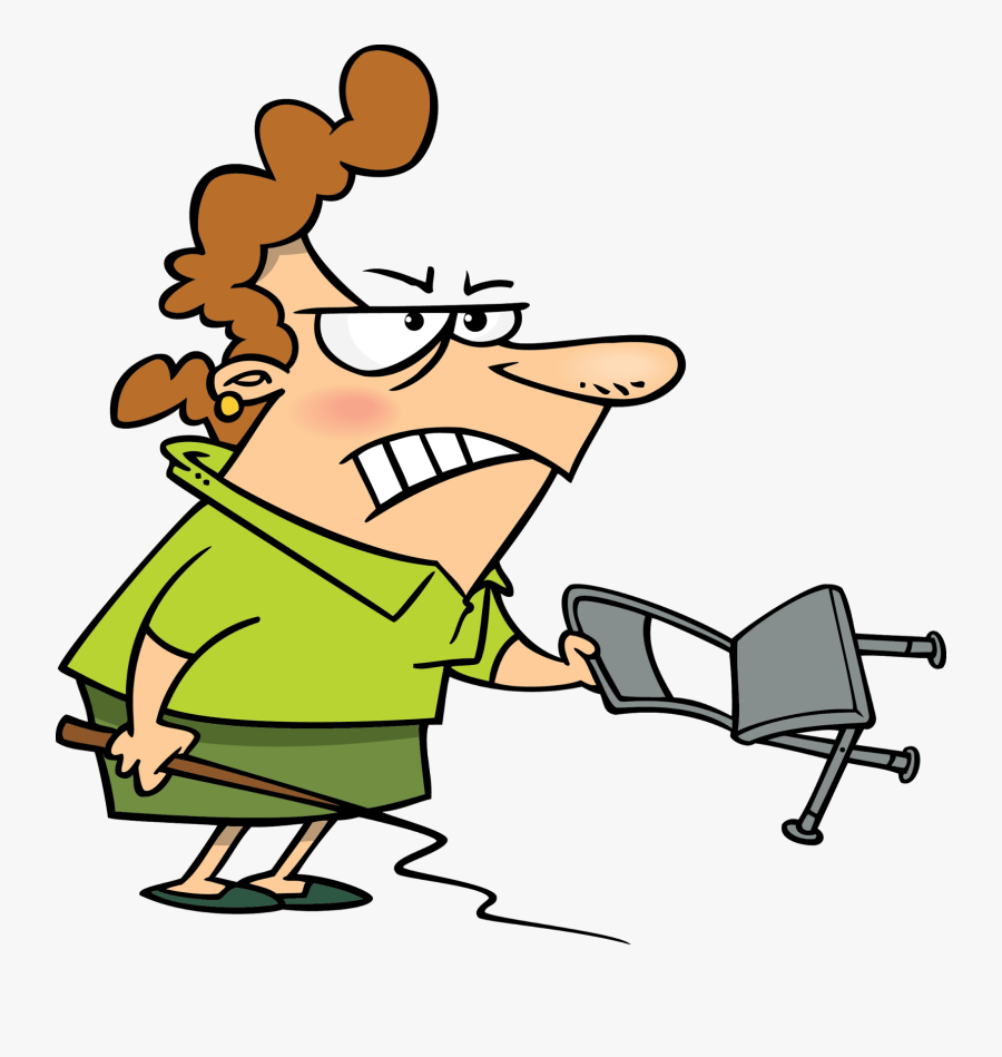 Lady Boss Cartoon, Transparent Clipart