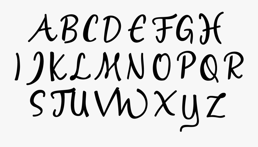 Clip Art Script Typeface - Calligraphy, Transparent Clipart