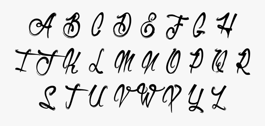 Clip Art Script Typeface - Calligraphy, Transparent Clipart