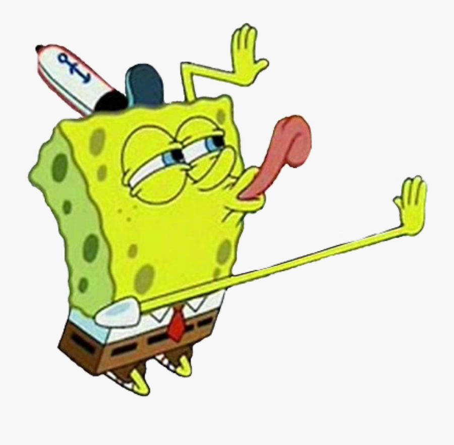 Transparent Mocking Spongebob Png - Spongebob Licking Meme Transparent, Transparent Clipart