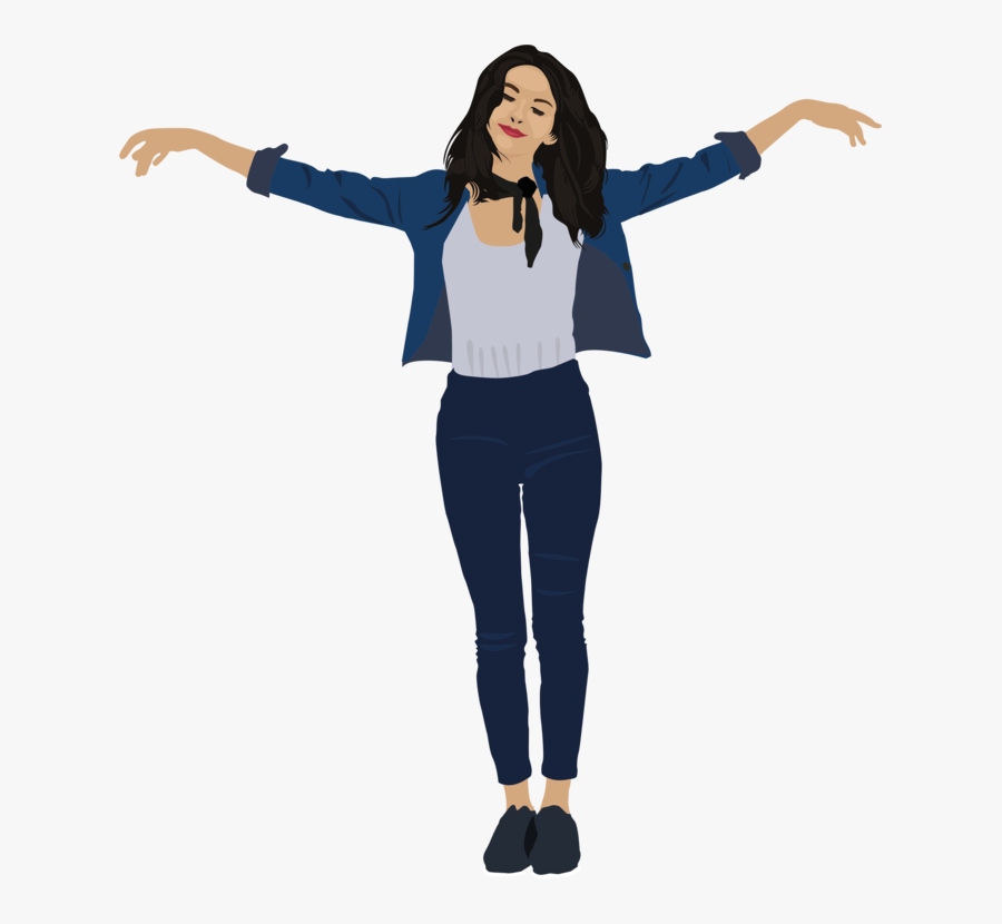 Computer Icons Female Portrait Line Art Realism - Woman In Jeans Clipart, Transparent Clipart