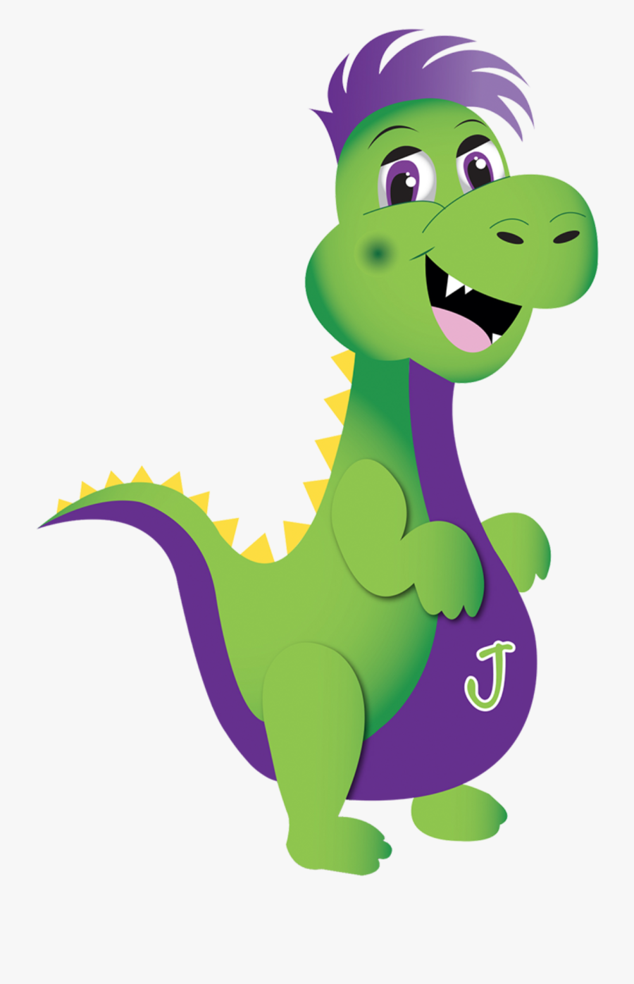 Cerebral Palsy Clipart - Animated Dinosaur Cartoon, Transparent Clipart