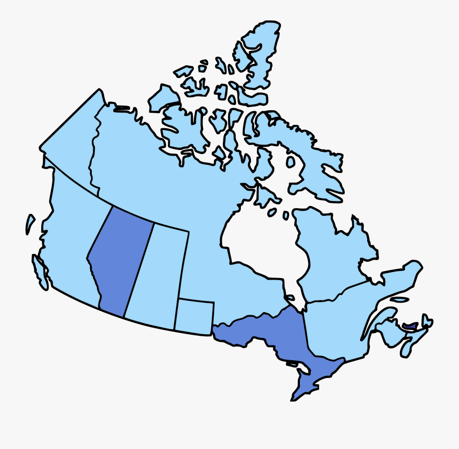 Clipart Map Map Canada - Map Of Canada Before Confederation, Transparent Clipart