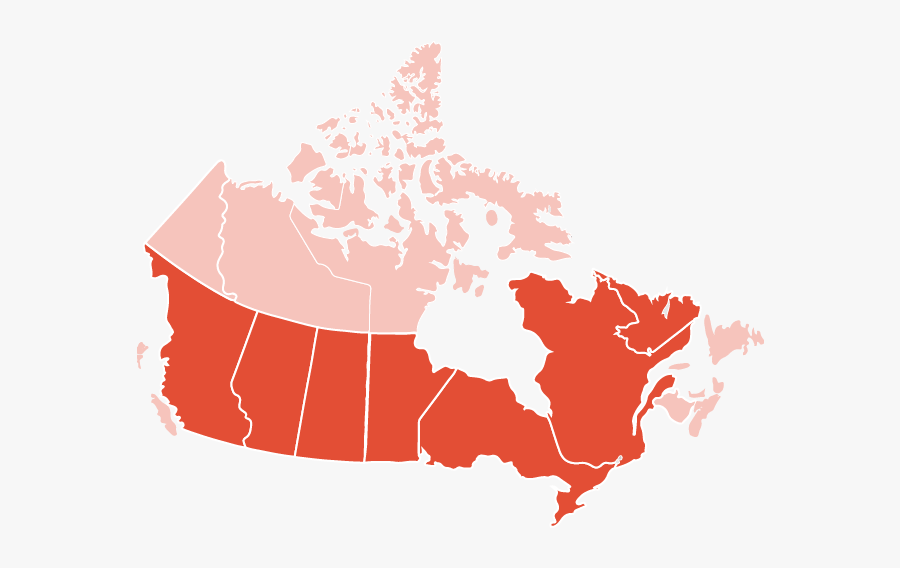 Map Of Canada Icon, Transparent Clipart