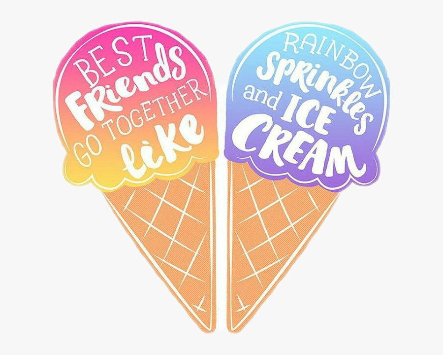 Ice Cream Png Tumblr - Ice Cream With Your Bff, Transparent Clipart