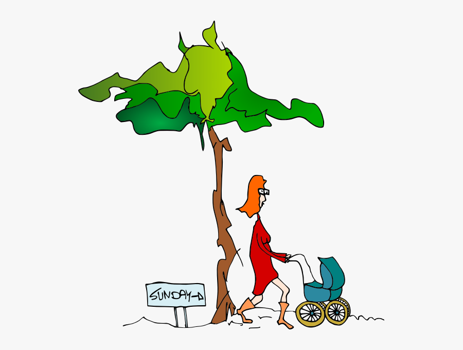 Sunday Stroll, Transparent Clipart