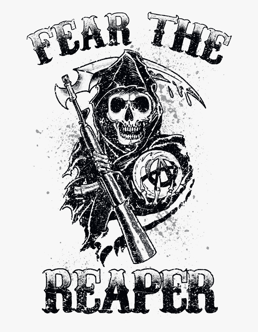 Transparent Sons Of Anarchy Png - Fear The Reaper T Shirt, Transparent Clipart