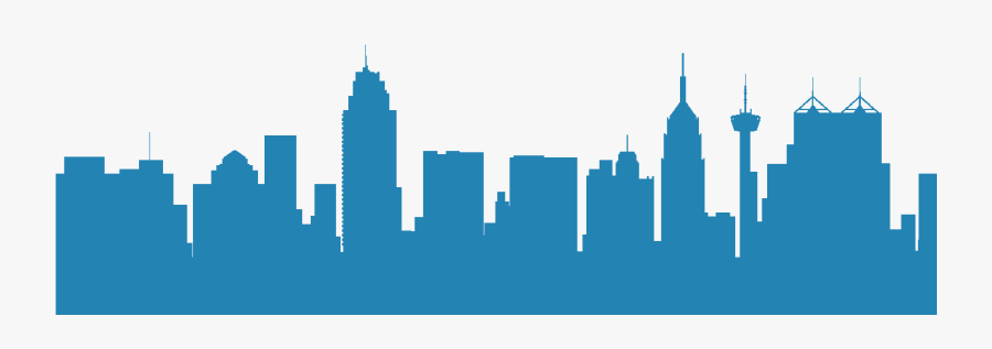 San Antonio Skyline Png - San Antonio Skyline Silhouette, Transparent Clipart