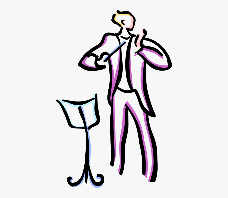Vector Illustration Of Symphony Orchestra Conductor, Transparent Clipart