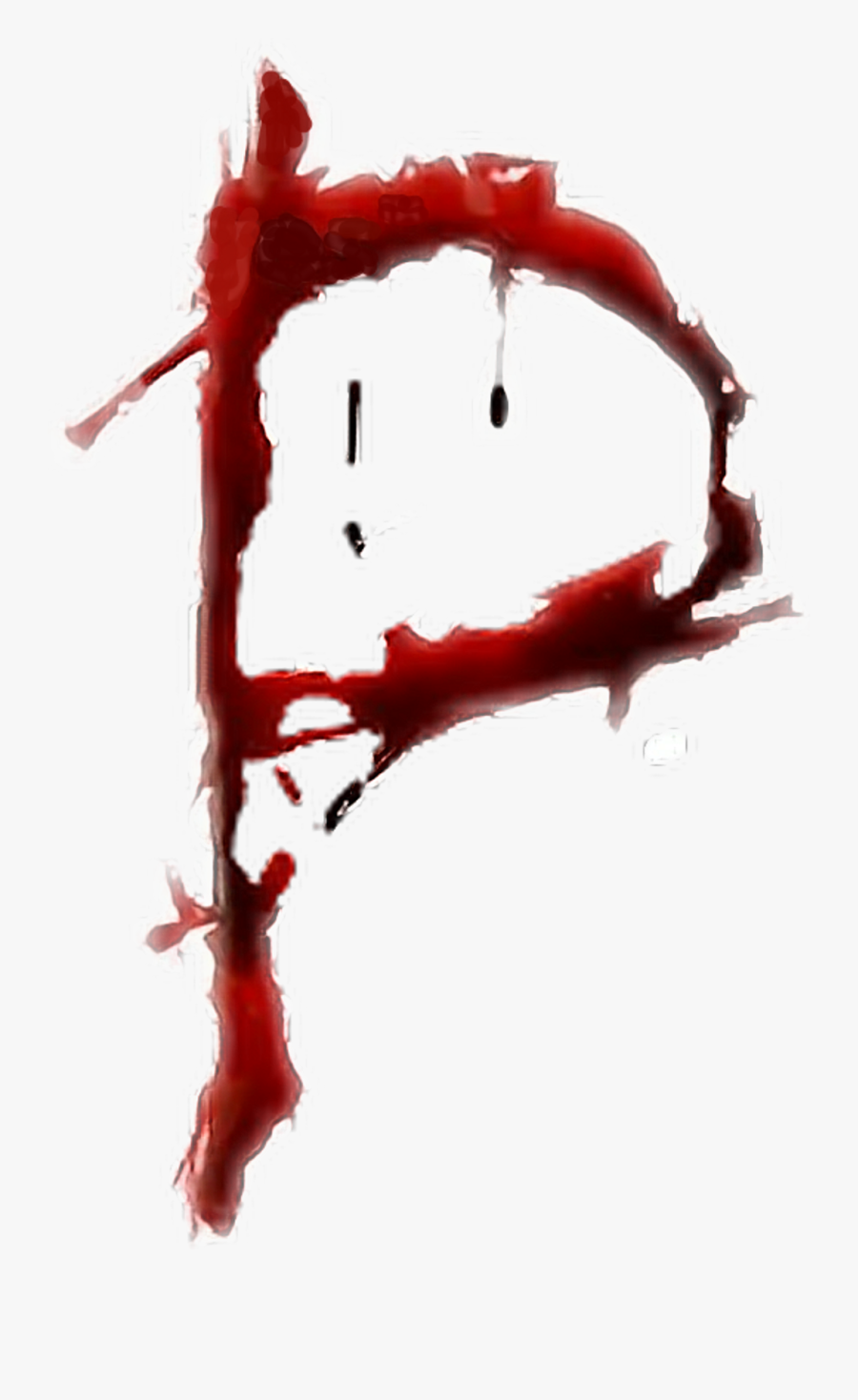 Blood Hand Png - P Written On Hand With Blood, Transparent Clipart