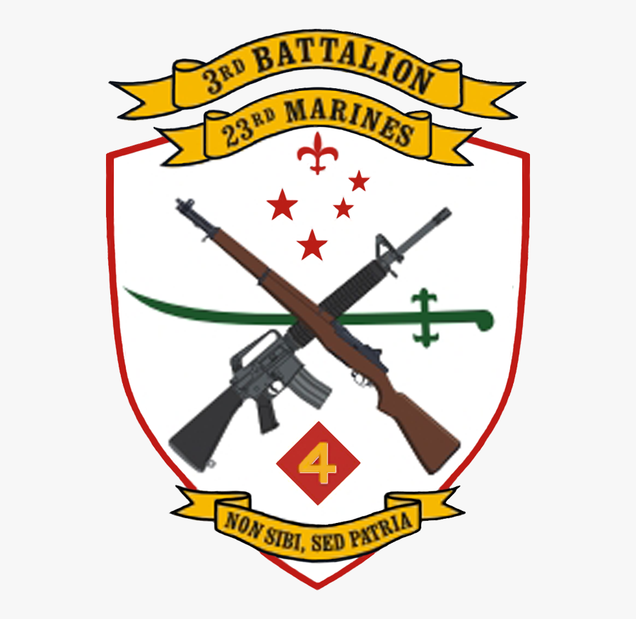 Transparent Us Marine Corps Clipart - 3rd Battalion 23rd Marines, Transparent Clipart