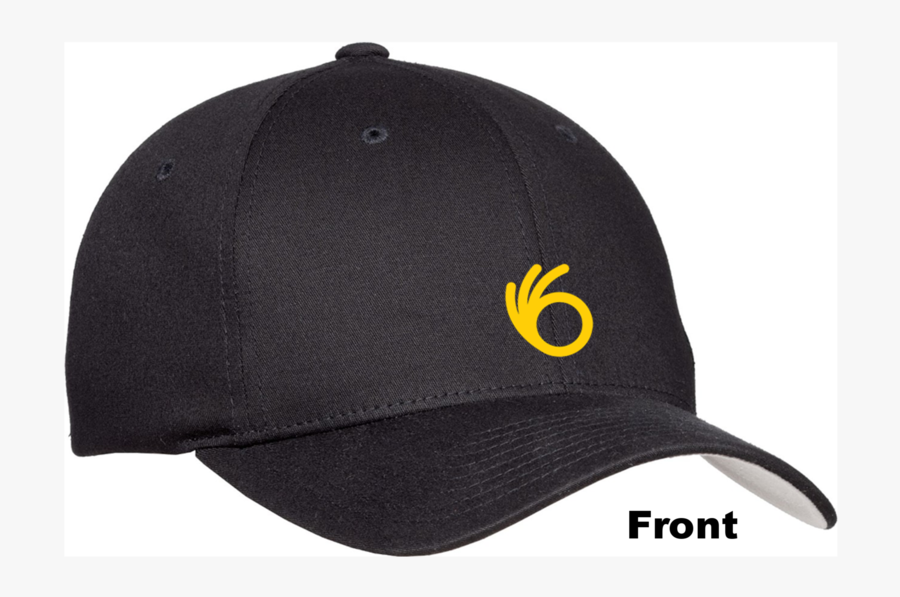 Ok Cap Black, Transparent Clipart