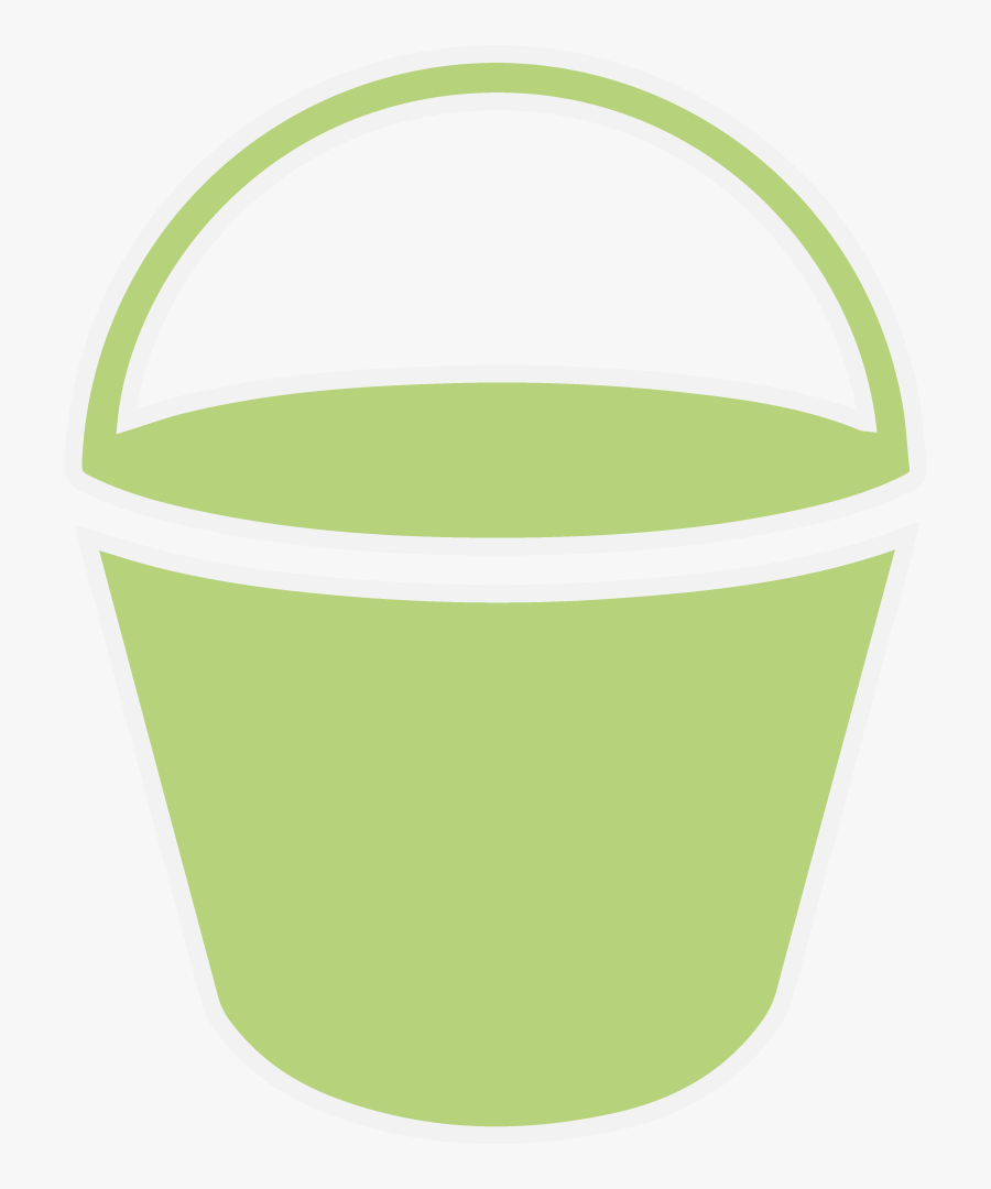 Green Bucket - Circle, Transparent Clipart