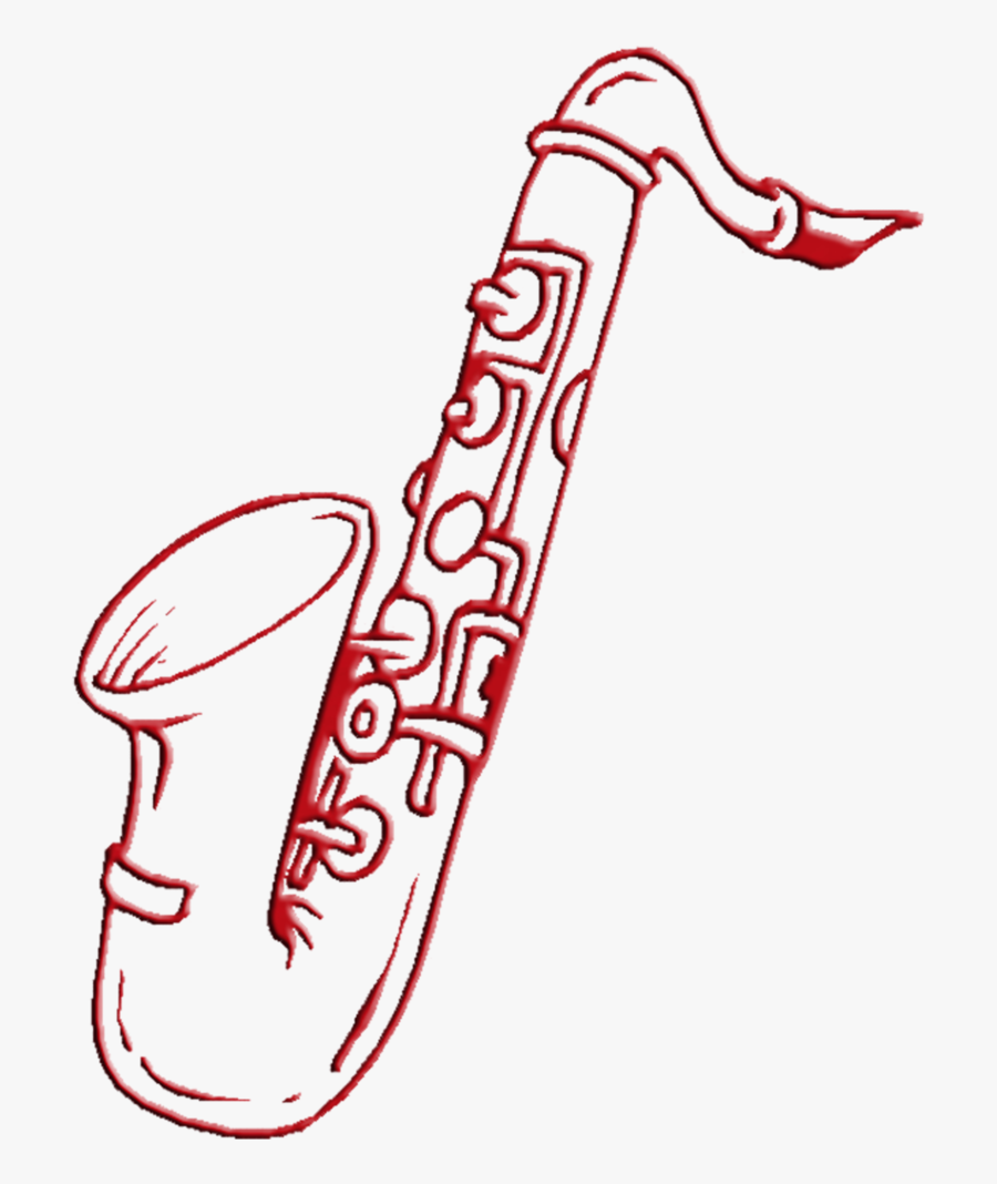 ᗰuʂic ‿✿⁀ Music Crafts, Music For Kids, Sheet Music - Outline Saxophone Clipart, Transparent Clipart