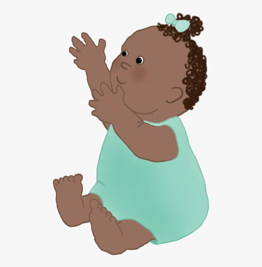 Cute Baby Girl Clipart - Illustration, Transparent Clipart