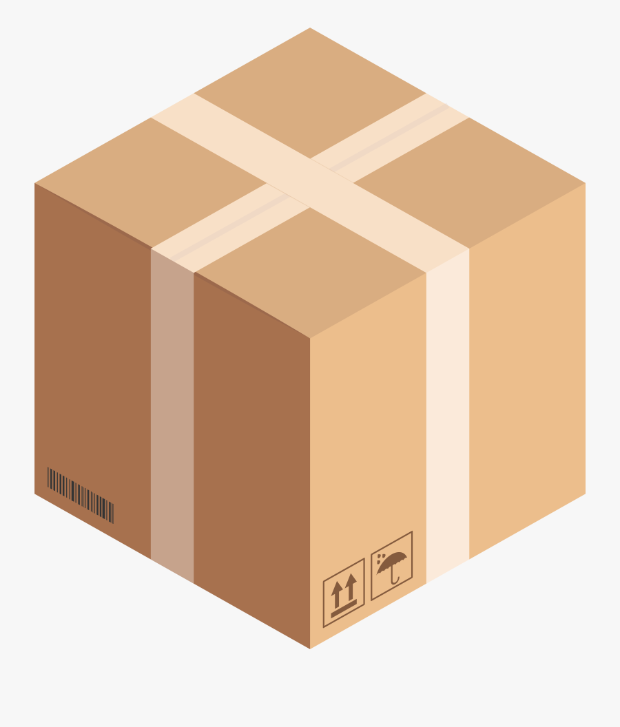 Cube Cardboard Box Png Clip Art, Transparent Clipart