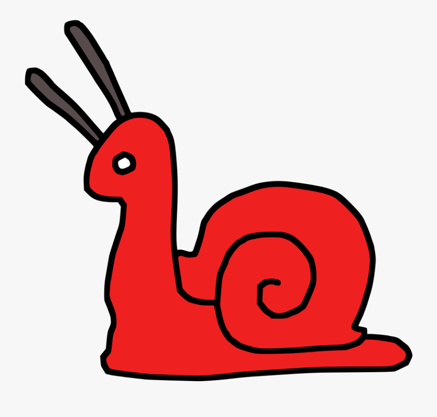 Red Snail Clipart, Transparent Clipart