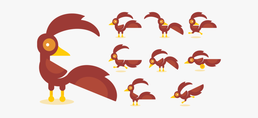 Roadrunner Cartoon Vectors - Roadrunner Bird Running Clipart Desert, Transparent Clipart