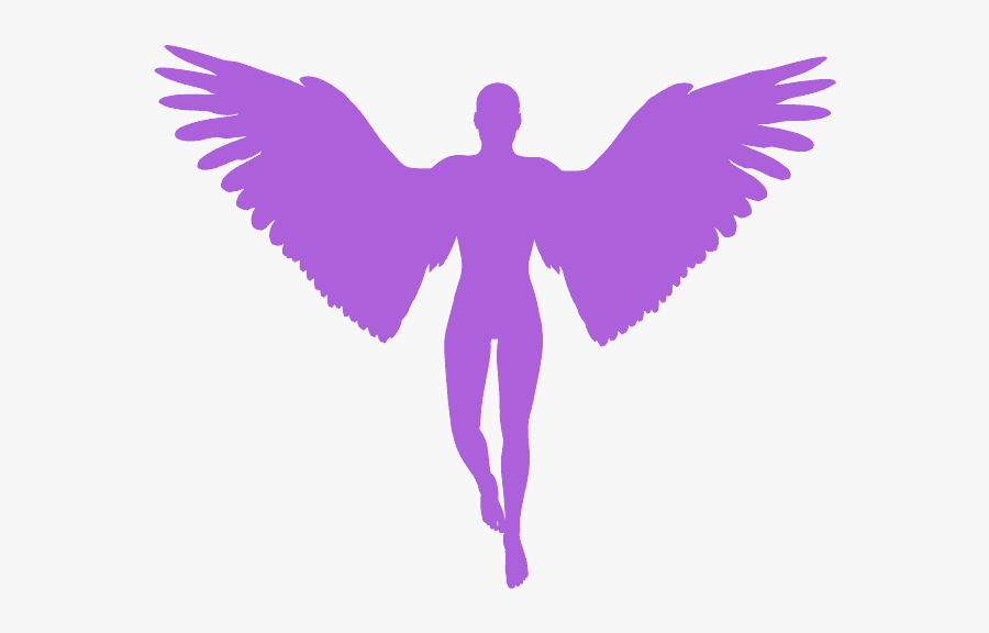 Silhouette Of Angel Wings, Transparent Clipart