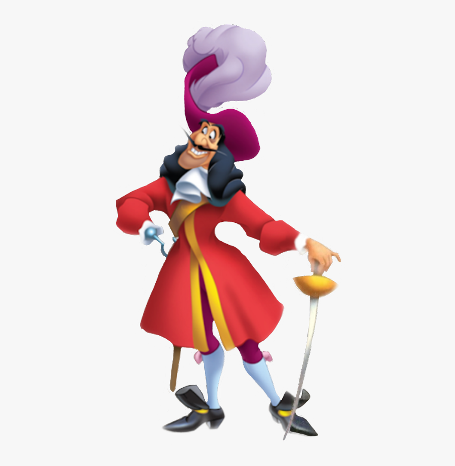 Capitao Disney Capitan Pirata Freetoedit - Captain Hook Peter Pan Png, Transparent Clipart