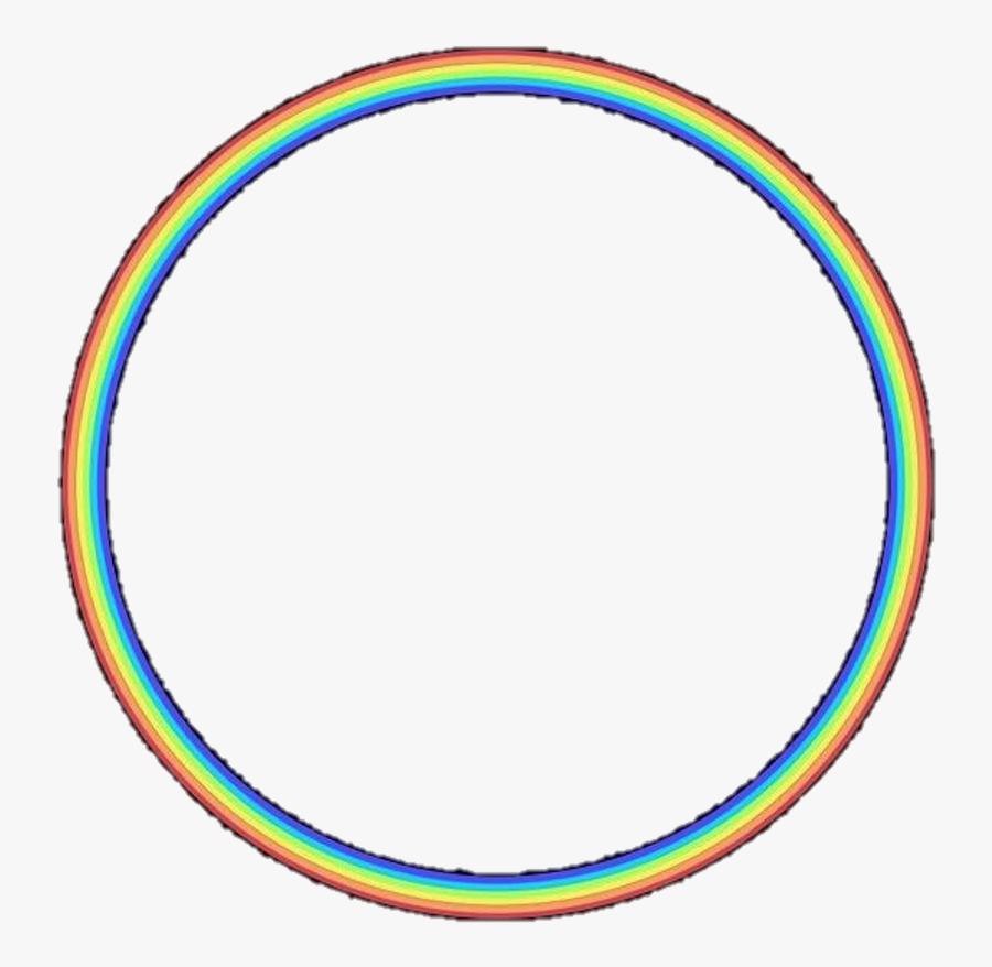 Circle,line,oval,clip Art,hula Hoop,rim - Rainbow Circle Overlay, Transparent Clipart