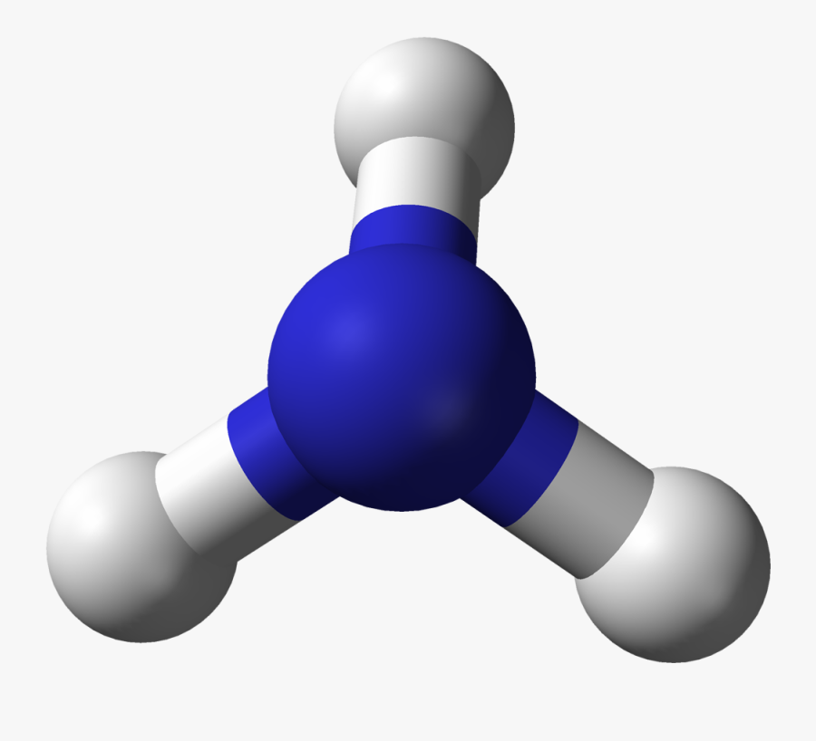 Chemistry Clip Molecule Svg Black And White Download - Ammonia Png, Transparent Clipart
