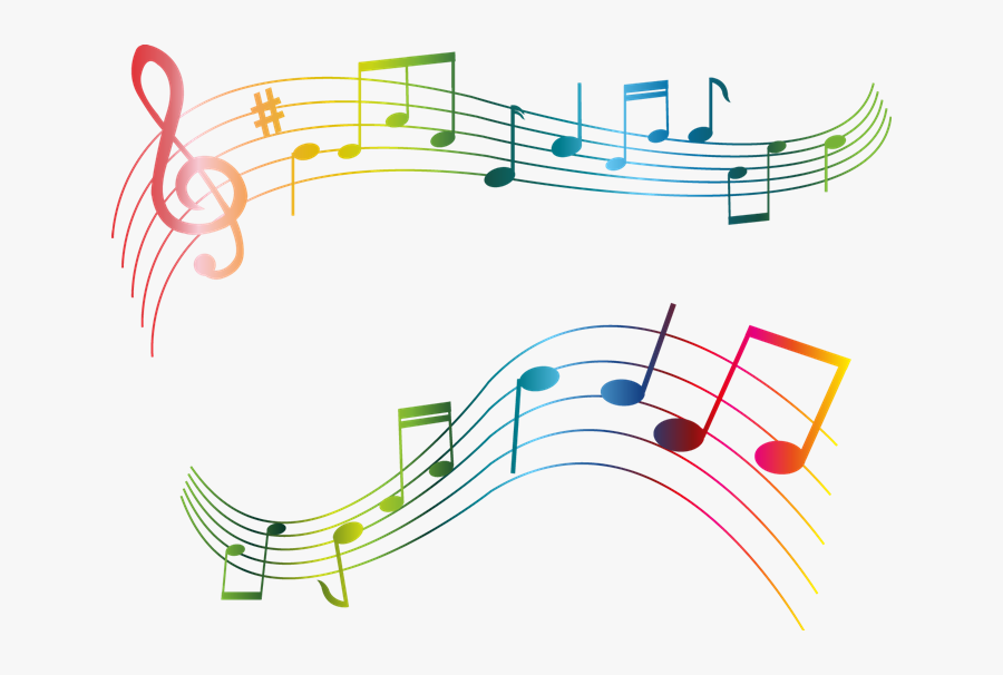 Transparent Clip Art Color Music Notes, Transparent Clipart