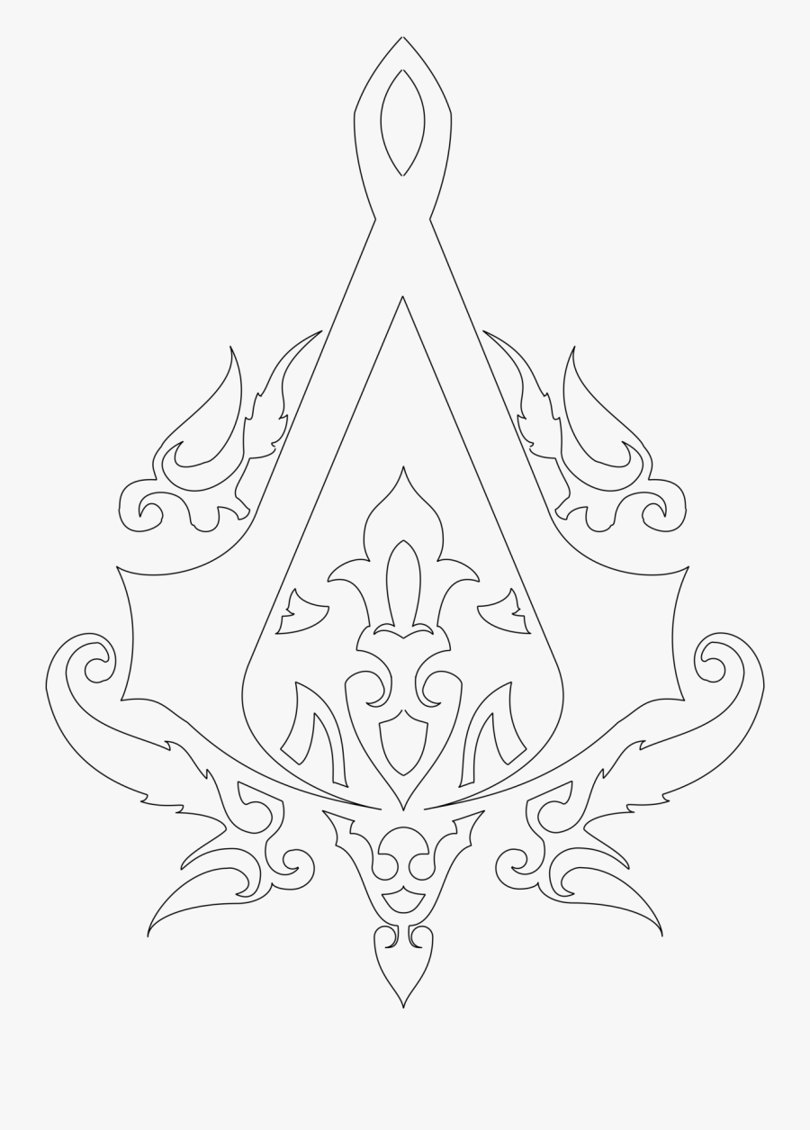 Transparent Assassins Creed Symbol Png - Assassins Creed Drawing Logo, Transparent Clipart