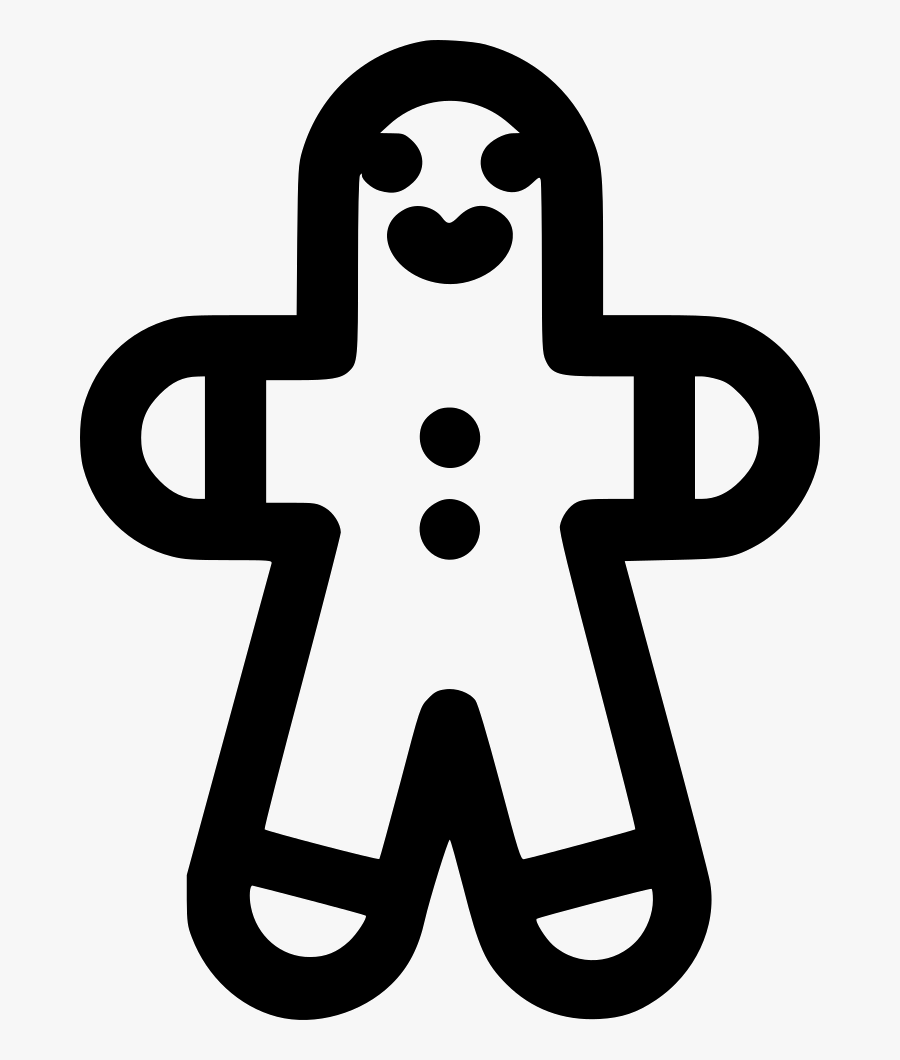 Gingerbread Man, Transparent Clipart
