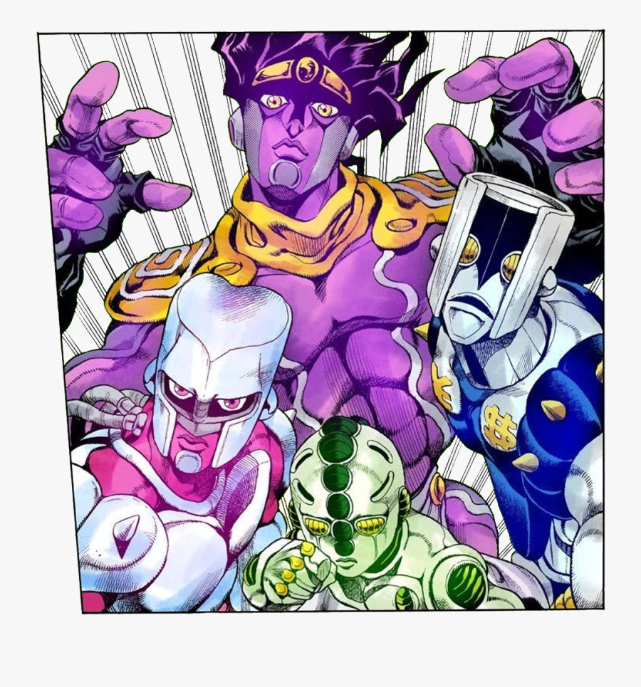 Star Platinum And Crazy Diamond, Transparent Clipart