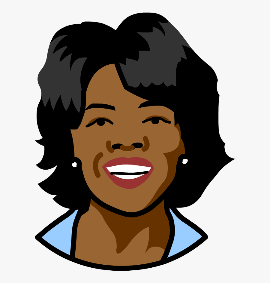 Oprah Winfrey Cartoon Icon, Transparent Clipart