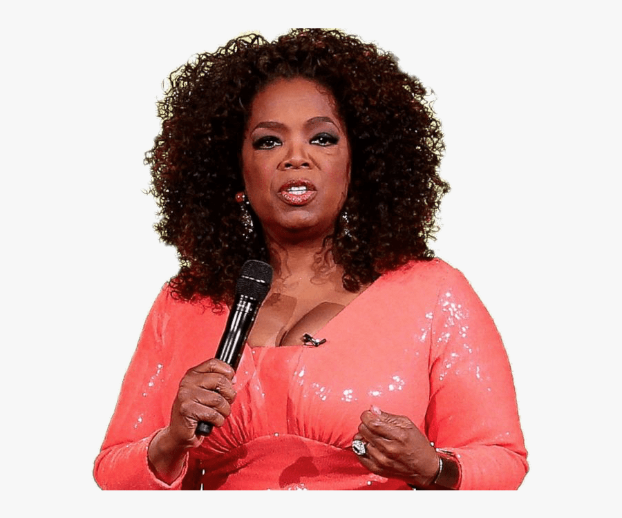 Oprah Winfrey With Microphone - Oprah Winfrey No Background, Transparent Clipart