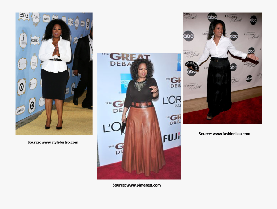 Transparent Oprah Png - Inverted Triangle Body Skirts, Transparent Clipart