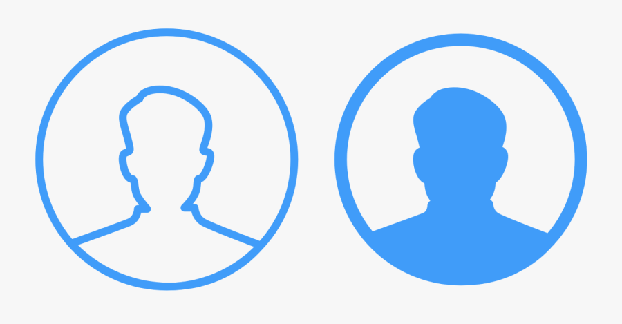 Profile Icons Ux Vector Logo Illustration Ui App Profile - Profile Icon In App, Transparent Clipart