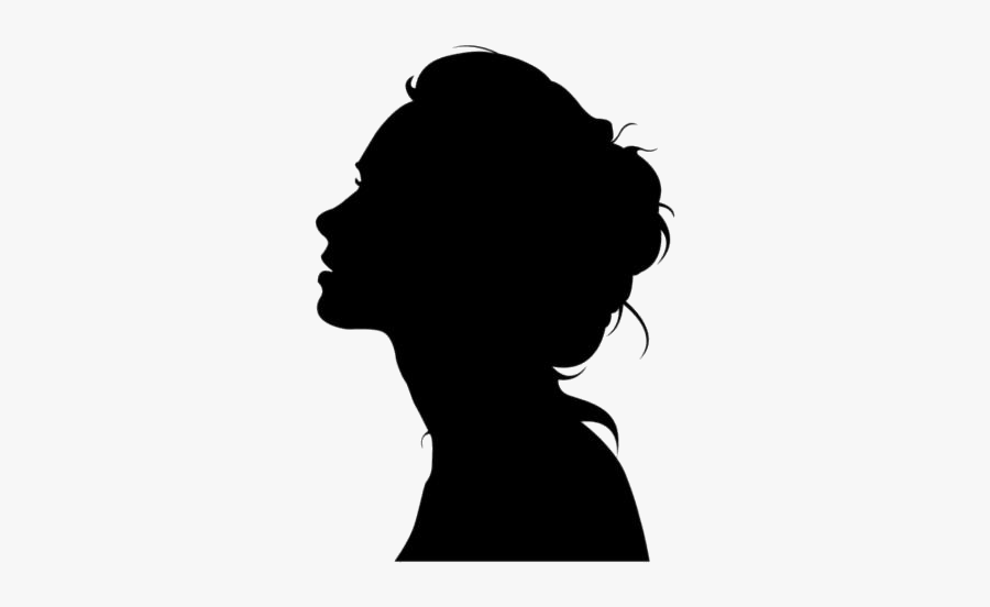 Transparent Girl Profile Clipart, Girl Profile Png - Face Woman Silhouette Png, Transparent Clipart