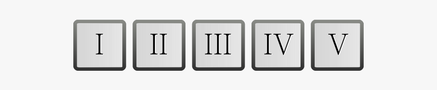 Roman Numerals - Parallel, Transparent Clipart