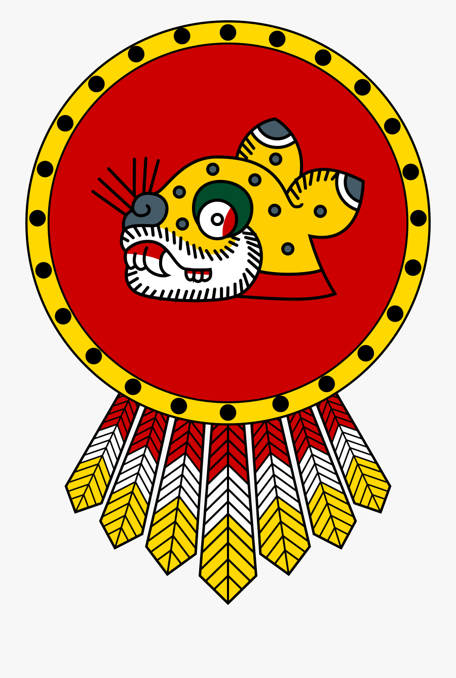 Aztec Shield, Transparent Clipart